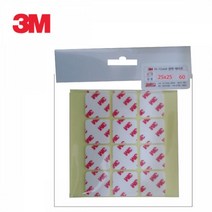 ★JOONA◆ 3M 4421 다용도 양면테이프 사각 25X25MM 60개입 강력양면테이프 자동차양면테이프 공업용양면테이프
