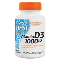 닥터스베스트 비타민 D3 1000 IU 소프트젤, 180개입, 6개