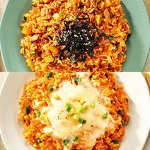 신세계푸드 올반 우삼겹 깍두기 3봉+아삭 김치 볶음밥 3봉 (220gX6봉), 단품