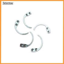 분리 후크 마그네틱 태그 리무버 58Khz EAS 시스템 교체 부품 도난 방지 장치 실버 컬러 5 피스