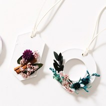 DIY 드라이플라워 석고 타블렛 방향제 만들기 키트 10개 완성