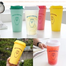 데코앤홈 브런치브라더 리유저블 텀블러 아이스컵 그란데 친환경, 리유저블(옐로우)