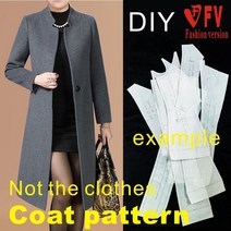 가죽공예 도안 옷DIY 패턴 여성의 기질 허리 v 넥 드레스 바느질 만들기 드로잉 1:1 물리적 BLQ-656, 02 Size S