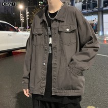 DFMEI 봄가을 데님자켓 남성 상의 코트