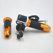 전기자전거자물쇠24V 36V 48V eBike 스로틀 가속기 LCD 디스플레이 표시기/ON-OFF 전기 자전거/자전거/스쿠, 09 24V gold
