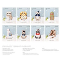귀여운 겨울산 동물, G