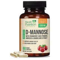 Health Nutrition 디마노스 500mg 디만노스 크랜베리추출물 60 베지캡슐
