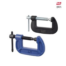 만력기 C형 클램프 핸드바이스 목공클램프, 10인치(일반/블루)