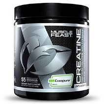 머슬피스트 Muscle Feast 크레아퓨어 크레아틴 모노하이드레이트 파우더 무맛 300g Creatine, 무향