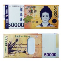 케어마인 지폐 프린트 돈 지갑