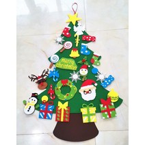 크리스마스 트리 리스 자작나무 전나무 벽 미니 오너먼트 블루 어린이 DIY 크리스마스 장식 수제 Diy 입체, 스타일