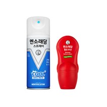 멘소래담 스프레이 파스 쿨 180ml + 마사지 핫 롤온 로션 50ml