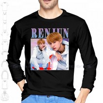롱고니 큣대 당구 포켓볼 Renjun-긴 소매 후드 티 스웨터 Renjun Nct Dream We Go Up 127 Kpop K Pop, [02] M, [05] LongSleeve-Black