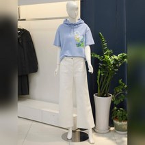 나이스크랍 나이스클랍 후드넥 우븐배색 반팔 티셔츠(A232PWT414)SB