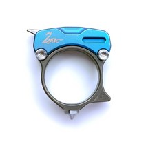 디펜스링 티타늄링 반지 호신용 보호 다기능 링 나이프 티타늄 합금 링 오픈 익스프레스 유물 야외 캠핑 0, 9호 블루