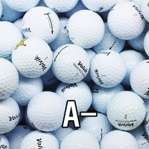 브랜드 로스트볼 A- 100알 모음, 100개, 볼빅 화이트 피스 혼합 A-