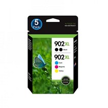 HP 프린터용 902XL 잉크 카트리지 OfficeJet 프로 6978 696868688 6970 프린터(902XL 콤보 팩 2개 블랙 시안 마젠타 옐로우)에서의 902 XL 교체