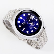 갤럭시워치5 4 호환 7선 날개형 메탈 스트랩, 실버