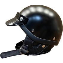 본프리 쇼티 비틀 헬멧 레트로 반모 헬멧, XXXL(62-64cm), 무광블랙