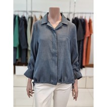 올리비아로렌 여성 셔링 포인트 아우터형 여름 블라우스 VOC NLYM 4451