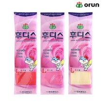 오런 후디스 고무장갑 (L)대 3세트, 색상:혼합, 혼합