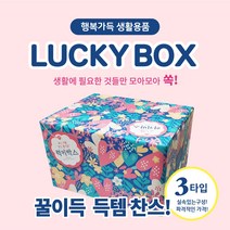 럭키박스 꿀득템 페스티벌 생활용품 선물세트 행사선물, 꿀이득형