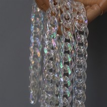 견고한 수제 비치 가방 버킷 핸드백 탑 핸들 투명 아크릴 스트랩 교체 1 개, 01 45cm, 01 45cm