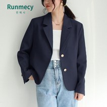 런메시Runmecy 여성 여름자켓 정장 자켓 캐주얼 자켓