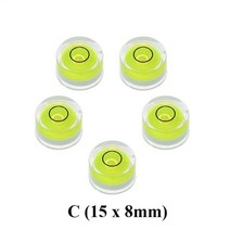 수평계 10pcs 정밀 미니 스피릿 레벨 세트 라운드 버블 레벨 미니 스피릿 레벨 땡기 레벨 마크 표면 레벨 측정 도구 세트, 타자