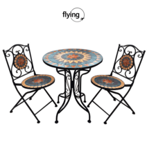 빈티지 접이식 철제 테이블 세트 티테이블 가든 책상, 테이블 60cm