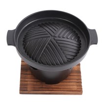 식당 매장 업소용 고체연료식 1인 고기 그릴 화로대, B