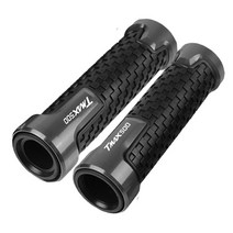 nmax pcx 호환슬라이더 프론트 리어 머플러 가드 TMAX T 500 오토바이 CNC 액세서리 핸들 바 그립 엔드 YAM, 19 grey