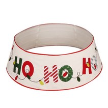 메리 크리스마스 트리 칼라 30 인치 호호 호 xmas 트리 스커트 링베이스 커버 홈 겨울 휴일 새해 장식