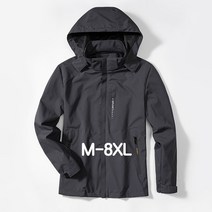 쥬엔리치 남자 빅사이즈 바람막이 자켓 후드 집업 캐주얼 점퍼 등산 남성 잠바 L-8XL