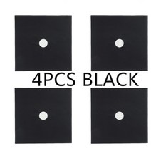 14pc 스토브 프로텍터 커버 라이너 가스 스토브 프로텍터 가스 쿡탑 버너 프로텍터 주방 액세서리 매트 밥솥 커버, 4pcs 블랙