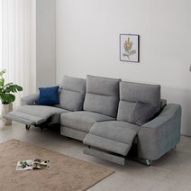 제리 조야 패브릭 4인 리클라이너 (전국배송 제주도배송), 포함, 라이트 그레이