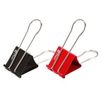 피스코리아 초대형 더블크립 2p, 검정,빨강, 1개