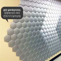 DIY 아트 쿠션타일 육각(187x162mm) 양면테프 간단시공 안전푹신 쿠션 방음 단열 인테리어 산뜻, 색상/아이보리