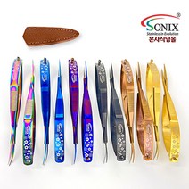 소닉스 스프링 자수가위 쪽가위12cm SP-701직선 곡선날 스테인레스 티타늄코팅 재봉가위, 곡선형(CVD), 03퍼플(Purple)