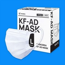 1300k [아이리스코리아] 아이리스 대용량 벌크 비말차단마스크 KFAD-100LB, 1개