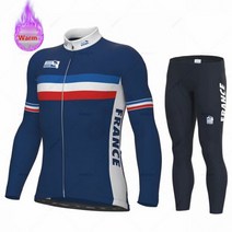 스페셜라이즈드 자전거의류 프랑스 따뜻한 겨울 보온 양모 사이클링 저지 세트 남성 야외 승마 자전거 의류 빕 바지 154303