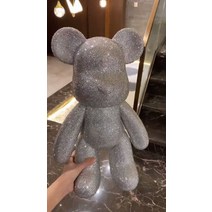 큐빅 베어브릭 DIY 피규어 장식인형 인테리어 소품 카페 작업실 예쁜 곰돌이, 12.그레이+DIY재료