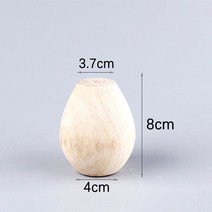 도자기 오르네 수정 자 나무 더블 헤드 펀치 진흙 나무 계란 찻 주전자 공예 모델링 수리 보라색 점토 냄비, Small wooden egg