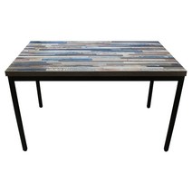 THEJOA 4인용식탁 업소용 테이블 식탁, LPM-1200x600-30각-빈티지블루