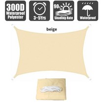 픽업트럭텐트 지프텐트 원터치차박텐트 야외 방수 천막 정원 차양 해변 캠핑 테라스 수영장 텐트 3x5m 3x6m 4x5m, 1.Beige - 2x2m