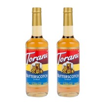 Torani Butterscotch Syrup 토라니 버터스카치 시럽 25.4Floz(750mL) 2팩