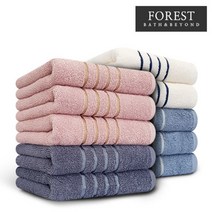 포레스트 코마사 타올 호텔 수건 30수 150g, 10장, 인디블루