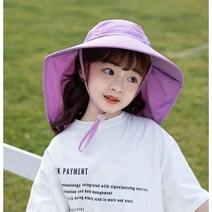 [풀문][KC인증]가족플랩캡 /목안타는모자/워터 수영모자 UV차단 아쿠아 워터파크 물놀이 성인용/아동용 무지 플랩캡