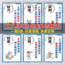 규장제도카드 특종 설치함 시설 관리 작업장 생산 위 벽 창고 기업 슬로건 소방 감독 방화 전력소비 조작 2670163881, 40x60cm, WHX02 한세트 6장