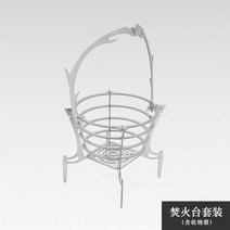 화로 스틸 바비큐 캠핑 스토브 야외 장작 용품 접이식 휴대용 미니 그릴 숯 불 다목적 난로 나무 경량, 단일사이즈